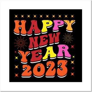 Happy New Year 2023 T-Shirt Posters and Art